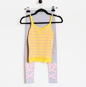 🌼 Bundle Ballerina Leggings + Tank Top Girls 7